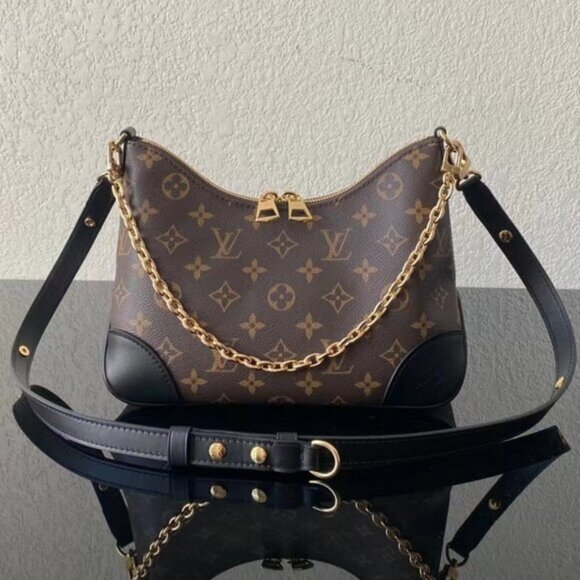 LV Monogram Hobo Bag with Chain Accent - Picture 1 of 7